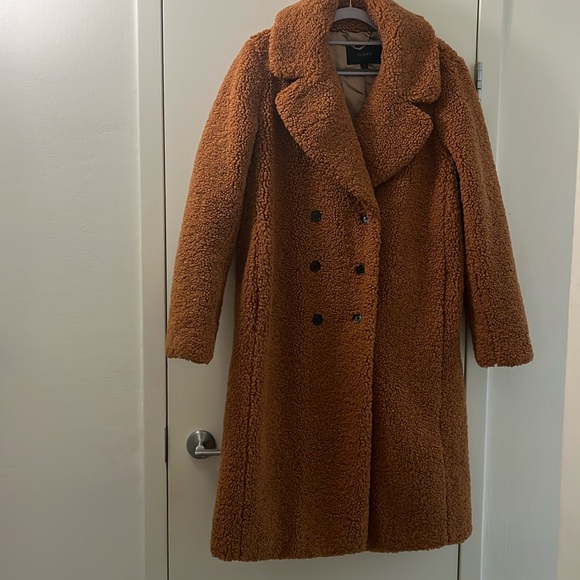 Teddy sherpa coat. Size M. by JCrew. Like new. - Picture 2 of 5